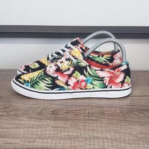 Vans Lo Pro Women's Athletic Skate Shoes Sneakers Size 6.5 Hawaiian Floral